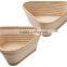 Triangle Rattan Bread Proofing Baskets, Clear Rattan Bannetons