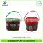 Santa Claus Pattern PP Inexpensive Plastic Bucket With Handle