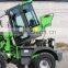 front bucket loader with attachments digger/auger/road sweeper/concrete mixing bucket