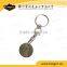 Promotional Metal Trolley Coin Keychain With Custom Logo