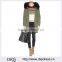 Customized Lady Apparel Black Warm Comfortable Fur-timmed Hooded Cotton Parka(DQM009C)