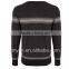2014 Hot sale jacquard ribbed wool blended men's pullover sweater