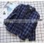 2-8 years 2017 New Wholesale Autumn Cotton Full Sleeve Bow Plaid Girls Blouses