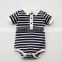 Polo Baby Shirt Designs Romper White With Black Stripe Clothing Baby Wear Clothes