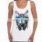 custom men and women cotton printing tank top