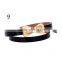 latest design new model hot sale 12colors choice with butterfly design PU leather material belt women