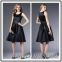 Black Simple Design Women Sleeveless Party Dress