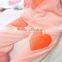 Flannel fleece orange sweet thick girl pajamas winter