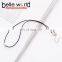 Fashion chocker necklaces black PU handmade thin choker necklace with silver