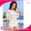 2016 Summer Women white or black lace See through Lace swim suit cover up