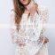 Full Lined Bell Sleeve White Lace Short Kaftan Dresses NT6724