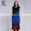 Attractive Style Mink Fur Gilet Ladies Luxury Contrast Color Fox And Mink Vest Overknee Mixed Fur Waistcoat