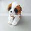 Lovely 20cm Switzerland plush Saint Bernard dog toys with barrel custom logo