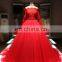 high quality wedding dress new unique real sample fashion red ball gown 2017