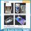 Customized led message mini usb fan with led desk light and clock