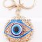 Personalized Metal Crystal Evil Eye Key Ring Car Keychain Pendant Key chains Jewelry