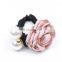 Elegant Big pearl fabric flower head band design