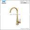 High-end gold kitchen sink taps with jade decorate watermark faucet