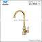 Novelty Royal Luxury Golden brass kitchen faucets tap single hand hot and cold cupc sink mixer water tap