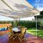 UV resistant HDPE knitted polyester garden wind sun shade sail cloth canopies