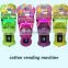 Popular Toys World cotton candy making machine coin operated plush mini candy toy doll vending crane machine