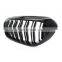 For BMW G30 G31 Front Kidney ABS Dual Slat Gloss Black car front  Grille Grill 2017+