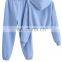 Wholesale New arrival  2 two piece set  women clothing of oversize cropped top hoodie and jogger pants sets