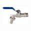 1/2 Nickel Plated bibcock Brass Ball Hose Bibcock Tap  Brass Water Plastic Tap Faucet