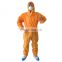 Disposable chemical clothing coverall suit