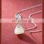 Custom Hetian Jade Necklace Women Mother'S Day Gift Drop Shape Chain Pendant Necklace 925 Silver