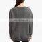 Women Custom Silk Cashmere Knitted V-neck Pullover Sweater