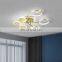 Nordic LED Rotating Small Disc Ceiling Light Golden Metal Simple Restaurant Decoration Ceiling Light