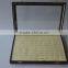 Large fancy wooden leather jewelry box Ring display box jewelry case