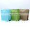 Custom Logo Printed 250g 500g 1kg Flat Bottom Block Bottom Coffee Beans Packaging Bag With Valve