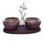 wooden natural bowl