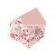 Unique foldable house shape light up gift box for Christmas day present with drawer