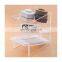 Clear Acrylic CD Book Stationery Storage Rack for Retail Shop Two Shelf Stationery Rack