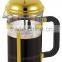 coffee filter pot, filter pressure pot,chrome plated french coffee maker