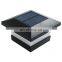Solar Ground LED Light For Outdoor Powered Pillar Light Fence Gate Pillar Waterproof Courtyard Light