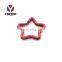 Popular High Quality Colored Metal Heart Shaped Flat Flat Split Ring Keychain