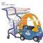 cheap 100L unfolding mesh structure Shopping Trolley for kids