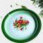 enamel round tray Flower decal wholesale enamel steel round tray
