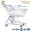US style shopping cart with swivel PU/PP wheels