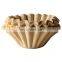 Chinese Manufacturer Basket Pattern Paper Coffee Filter Unbleached Bleached Paper Coffee Filter