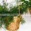 Hot Sale Hanging Hyacinth Planters Set of 2 Boho Wicker Straw Cover for Flower Pot Vietnam Manufacturer