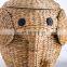 Hot Sale Delightful Woven Elephant Water Hyacinth Storage Basket with Lid Home Decoration Vietnam Supplier