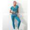 Hot Sale Ribbed Fitness Workout Clothing Seamless Zipper Sports Top Free Match 5 Piece Gym Yoga Set Sports Suit Set For Women