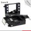 2016 Alibaba professional small size pvc black trolley cosmetic organizer with 6 lights mirror for bridal makeup artist