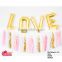 34 inch slim shape helium saved balloon letters gold love maker