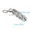 2-in-1LED Aluminum Laser Pointer Keychain with White Light
